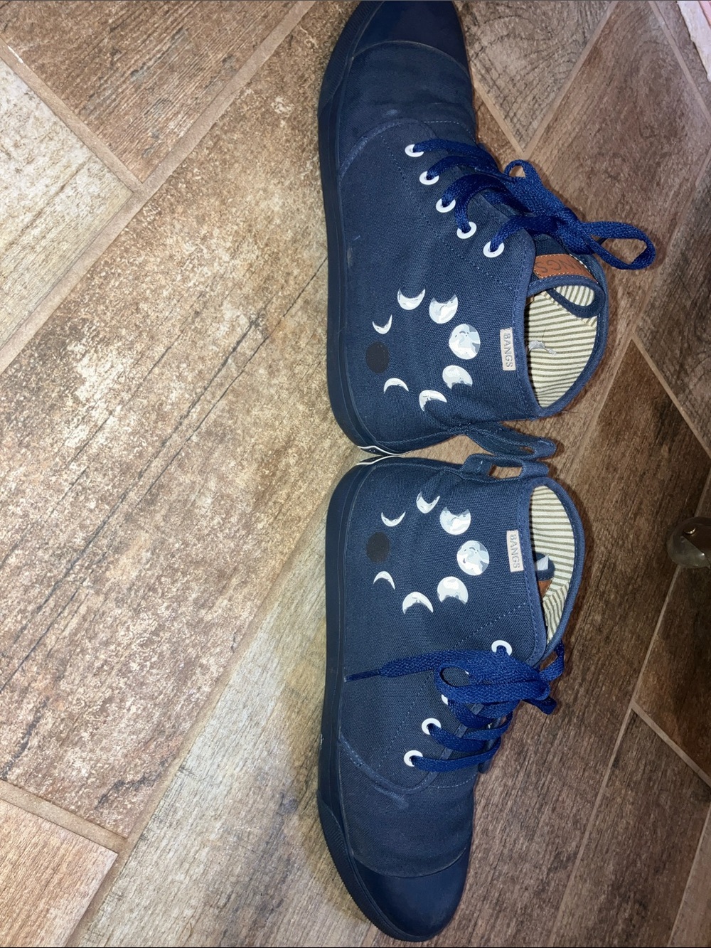 BANGS CELESTIAL MOON PHASES Canvas Sneakers UNISEX